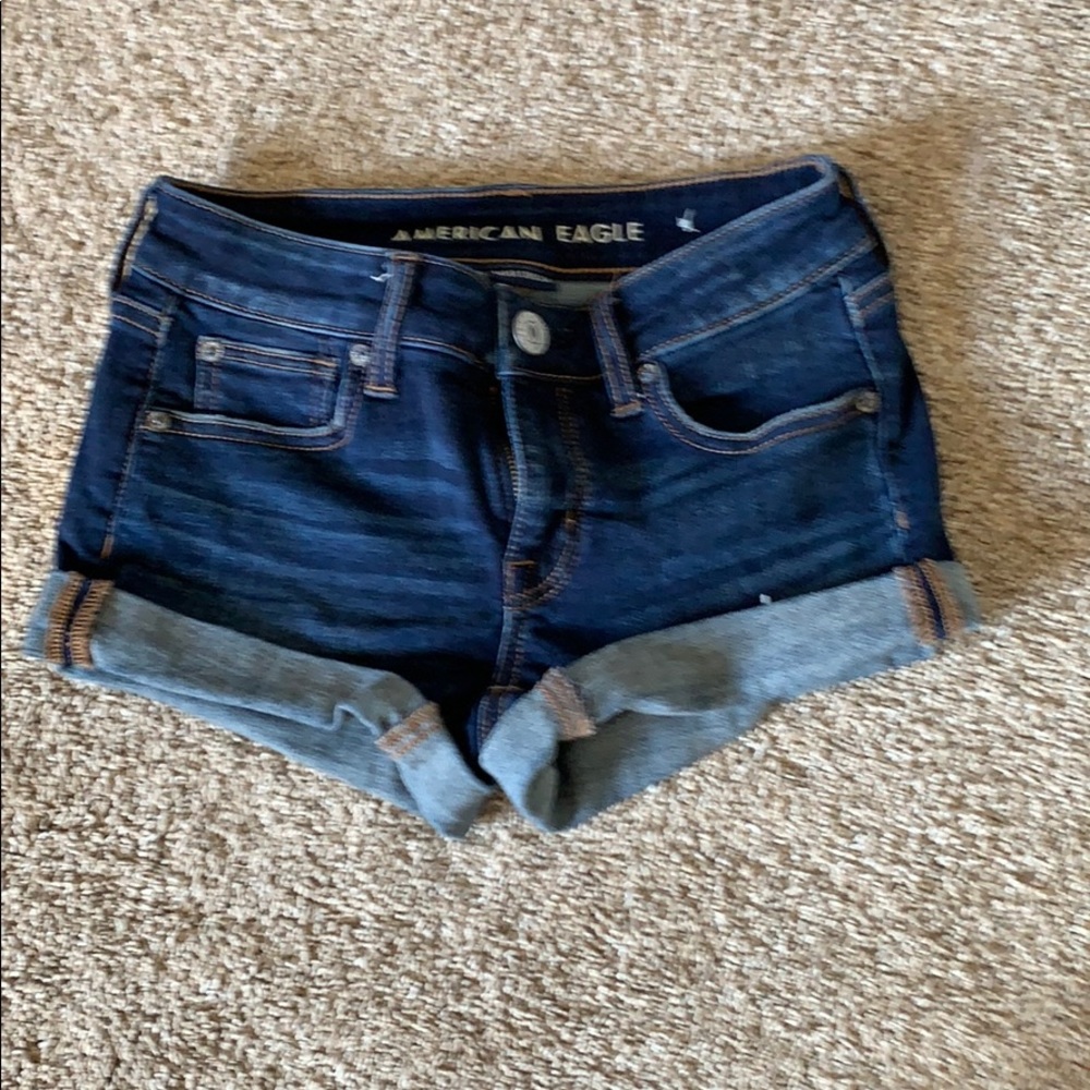 Dark blue jeans shorts